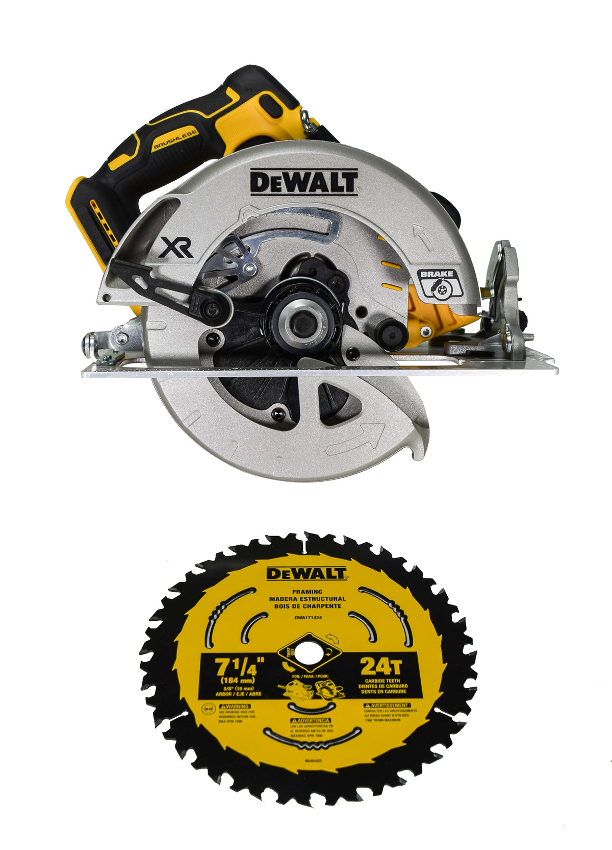 Dewalt DCS574B 20V MAX XR Brushless 7-1/4" Cordless Circular Saw (Bare Tool)