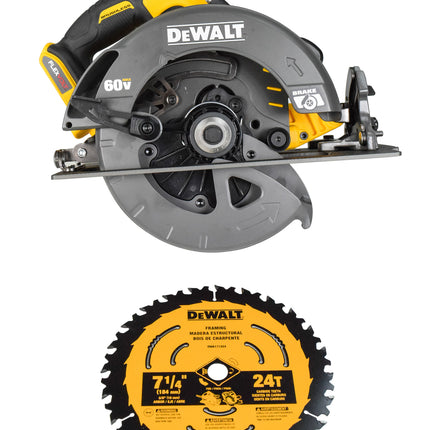 Dewalt DCS578B FLEXVOLT 60V MAX Lithium-Ion 7-1/4-Inch Circular Saw with Brake (Tool Only)