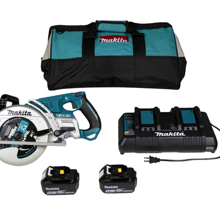 Makita XSR01PT 18V LXT 36V Brushless Rear Handle 7-1/4 Circular Saw 5.0 Kit