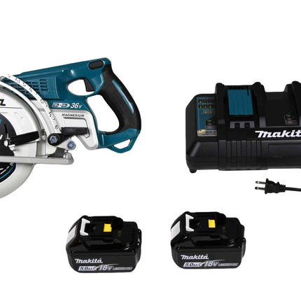 Makita XSR01PT 18V LXT 36V Brushless Rear Handle 7-1/4 Circular Saw 5.0 Kit