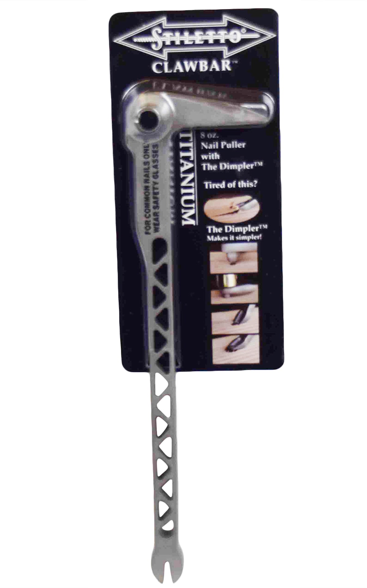 Stiletto 12 In. Titanium Clawbar Nail Puller With Dimpler TiCLW12 - Foto 4