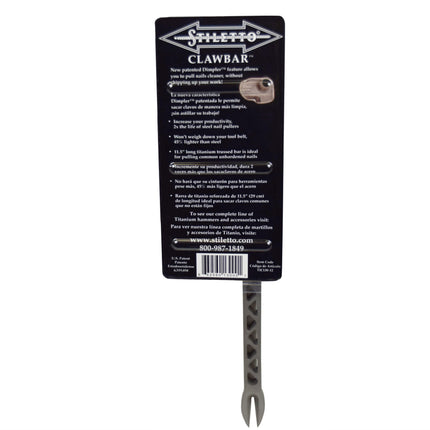Stiletto TICLW12 ClawBar Titanium Nail Puller