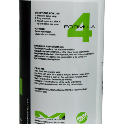 Matrix Liquid Solutions Formula 4 Biodegradable Spray & Shine Detailer 32oz