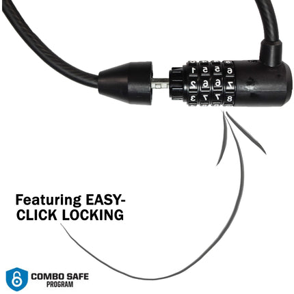 Kryptonite KryptoFlex 815 Combination Cable Bike Lock - 5 ft. Long, 5/8" Diameter Cable for Bicycles; E-Bikes; Scooters (005209)