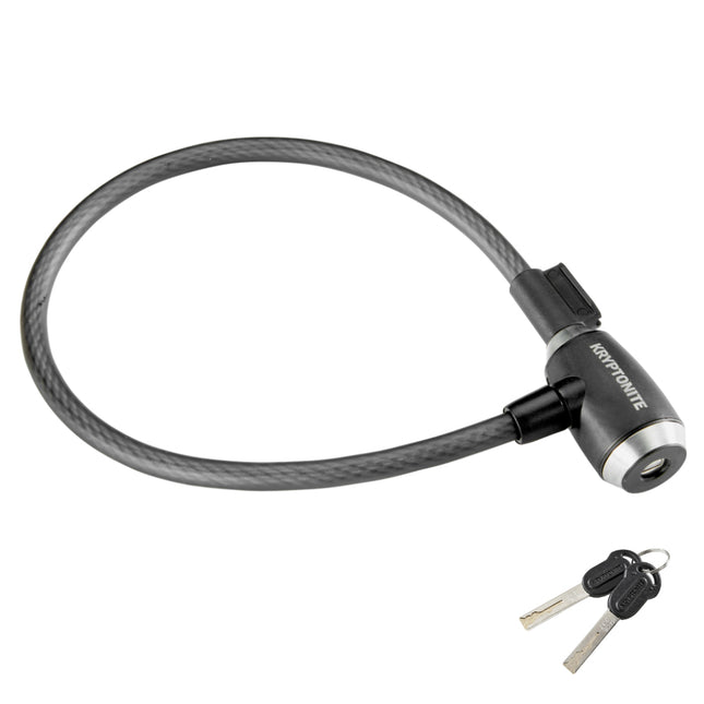Kryptonite KryptoFlex 1265 Combination Cable Bike Lock - 65cm Long, 12mm Diameter Cable for Bicycles; E-Bikes; Scooters (005230)