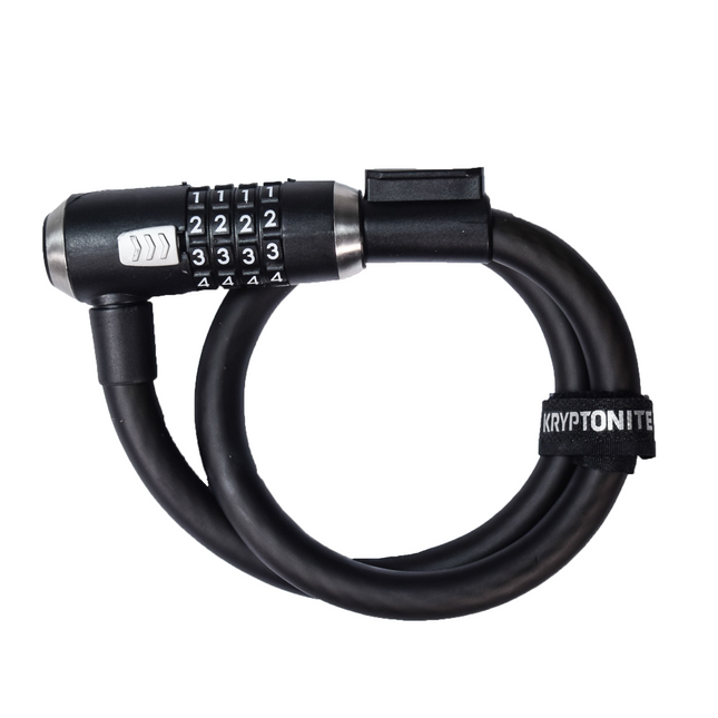 Kryptonite KryptoFlex 1565 Combination Cable Bike Lock - 2'2" Long, 5/8" Diameter Cable for Bicycles; E-Bikes; Scooters (005254)