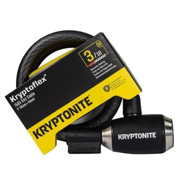Kryptonite KryptoFlex 1565 Combination Cable Bike Lock - 2'2" Long, 5/8" Diameter Cable for Bicycles; E-Bikes; Scooters (005254)