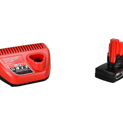 Milwaukee 2416-21XC M12 FUEL 12V Lithium-Ion Brushless Cordless 5/8 in. SDS-Plus Rotary Hammer Kit with One 4.0Ah Battery and Bag