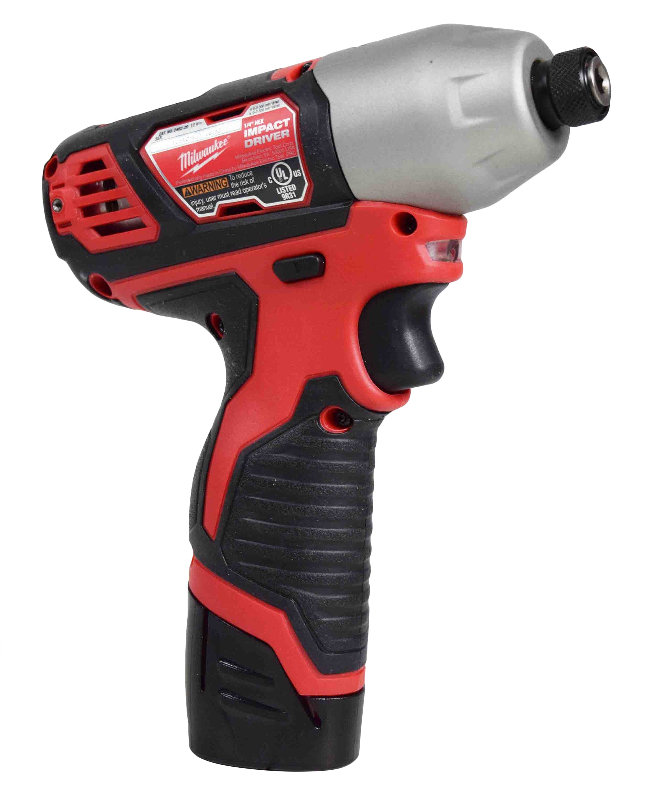 Milwaukee 2494-22 M12 Cordless Combination 3/8" Drill / Driver and 1/4" Hex Impact Driver Dual Power Tool Kit (2 Lithium Ion Batteries, Charger, and Bag Included)