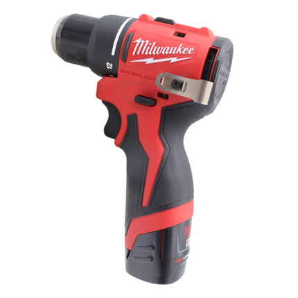 Milwaukee 3494-22 M12 FUEL 12V Brushless Cordless 2-Tool Combo Kit – Hammer Drill/Driver & Impact Driver with (2) Batteries, Charger & Contractor Bag