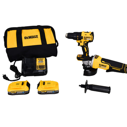 DeWalt DCK231E2 20V Max Brushless 2 Tool Drill and Angle Grinder Combo Kit