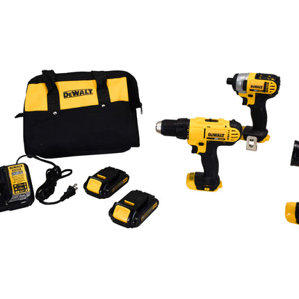 Dewalt DCK340C2 20V Max 3-Tool Drill Impact Light Combo Kit