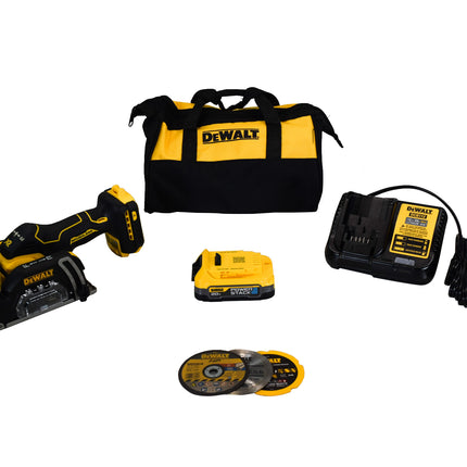 DeWalt DCS438E1 20V MAX XR Brushless Cordless 3-in Cut-Off Tool Kit With DEWALT POWERSTACK Compact Battery