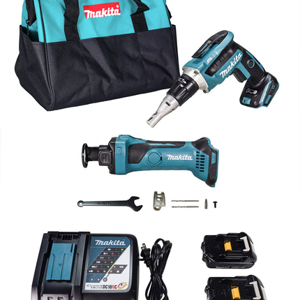 Makita XT255R 18V LXT Lithium-Ion COMPACT Cordless 2-Pc. Combo Kit (2.0Ah)