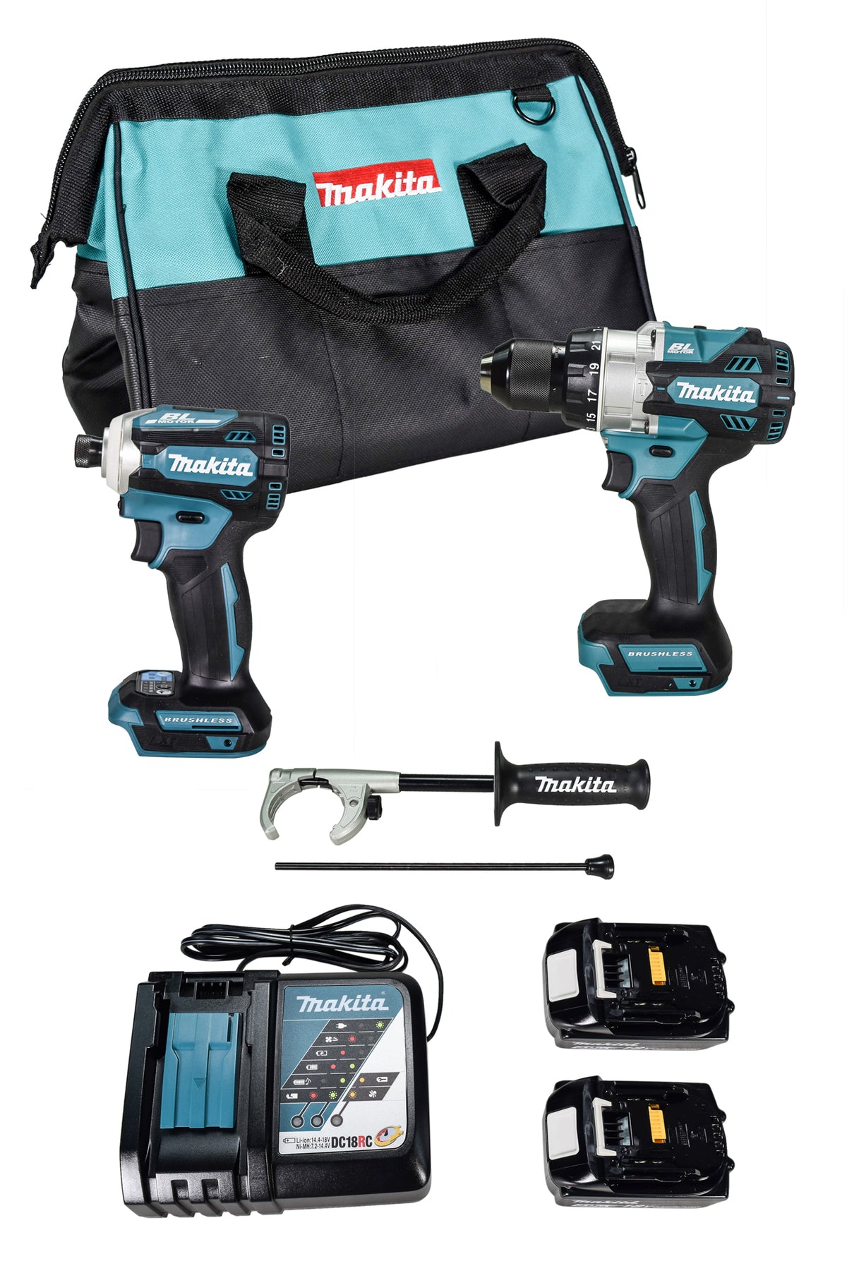 Makita XT288T 18V LXT Lithium-Ion Brushless Cordless 2-Pc. Combo Kit (5.0Ah)