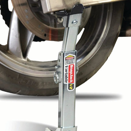 Tirox Snapjack V2 Motorcycle Compact Portable Jack Stand Kickstand with Durable Metallic Finish