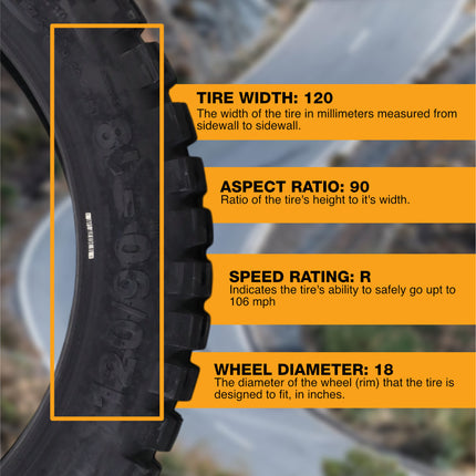 Continental TKC 80 120/70-19 & 120/90-17 M/C Tires with Keychain (2 Pack), Dual Sport Adventure Tire, Tubeless Blackwall, On/Off-Road, Open block tread design, Mud and Snow Rating