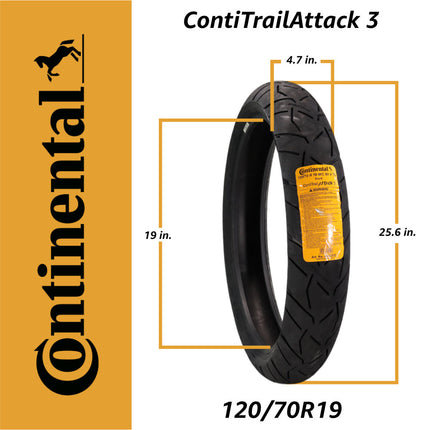 Continental ContiTrailAttack 3 120/70R19 & 170/60R17 Motorcycle Tires (2 Pack)