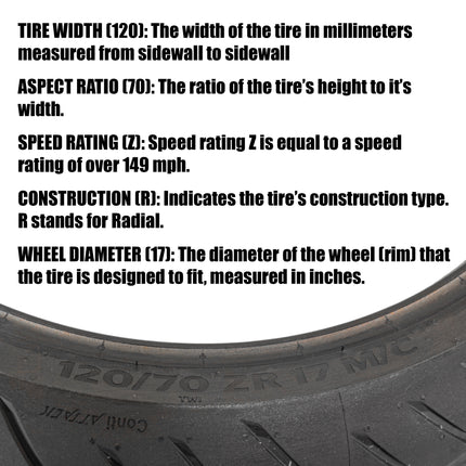 CONTI ROAD ATTACK 4 120/70ZR17 M/M/C (58W) TL FRONT TIRE