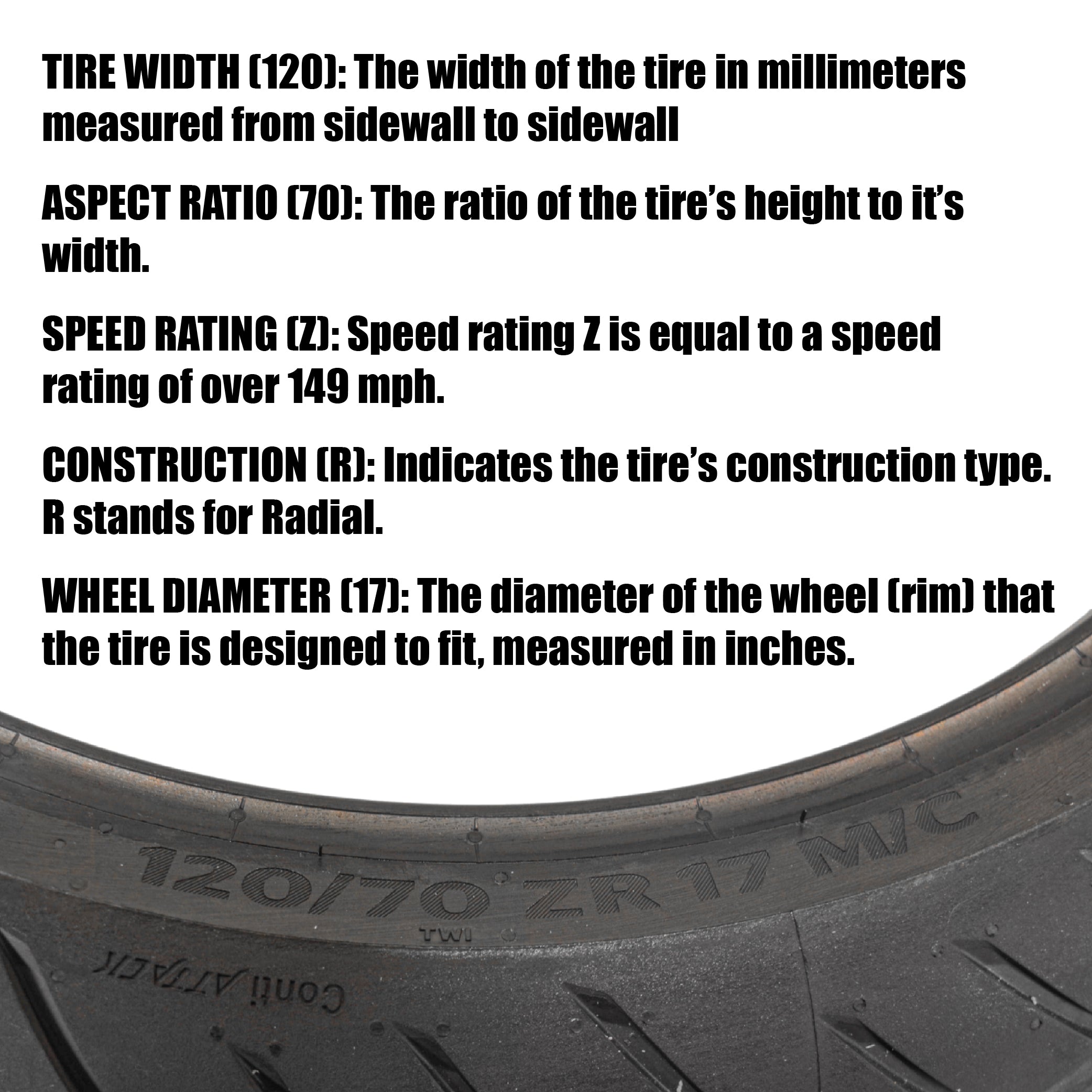 CONTI ROAD ATTACK 4 120/70ZR17 M/M/C (58W) TL FRONT TIRE
