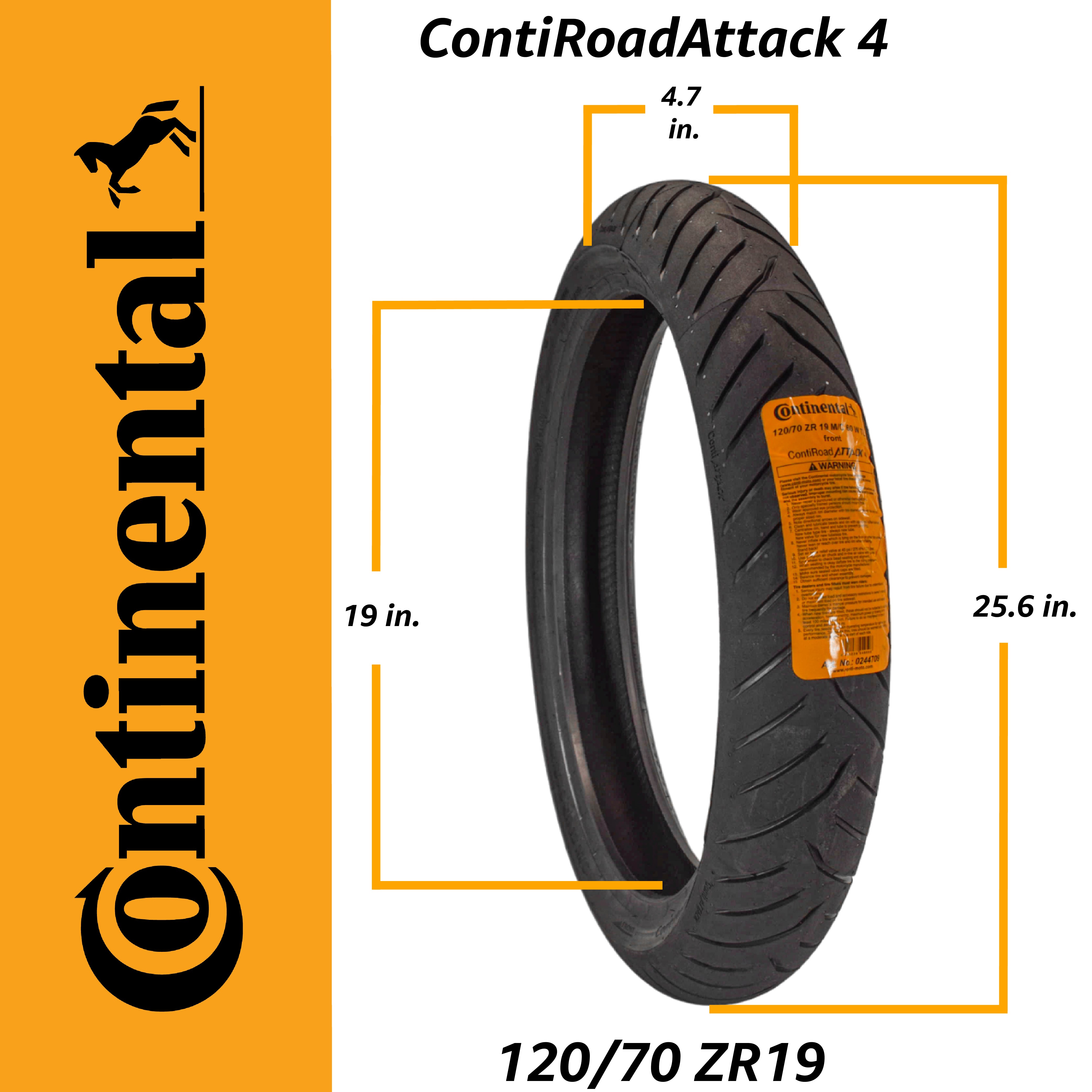 CONTI ROAD ATTACK 4 120/70ZR19 M/C 60W TL CRA4