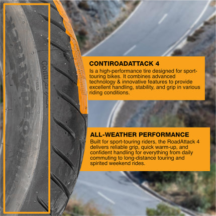 CONTI ROAD ATTACK 4 150/70R17 M/C 69V TL CRA4