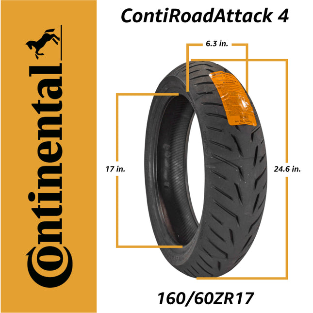 CONTI ROAD ATTACK 4 160/60ZR17 M/M/C (69W)TL CRA4 REAR TIRE