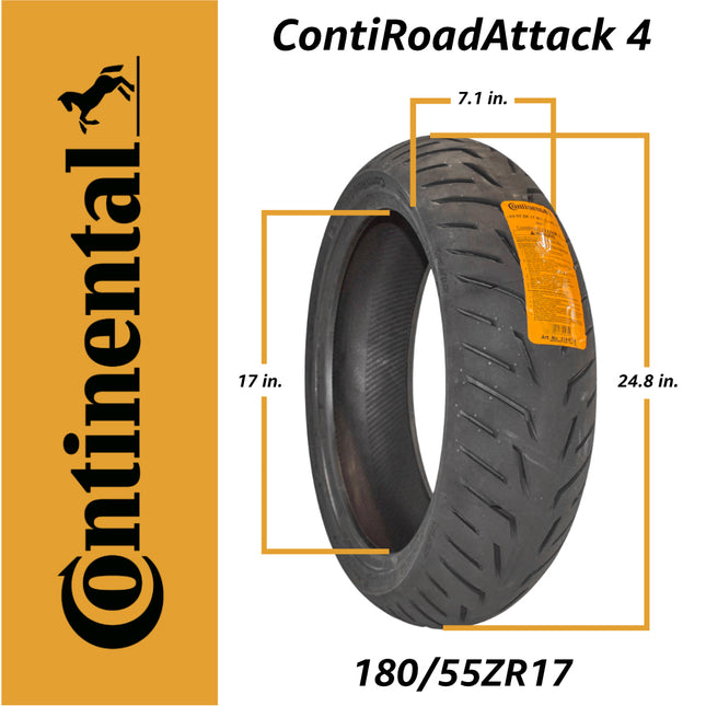 CONTI ROAD ATTACK 4 180/55ZR17 M/M/C (73W) TL CRA4 REAR TIRE