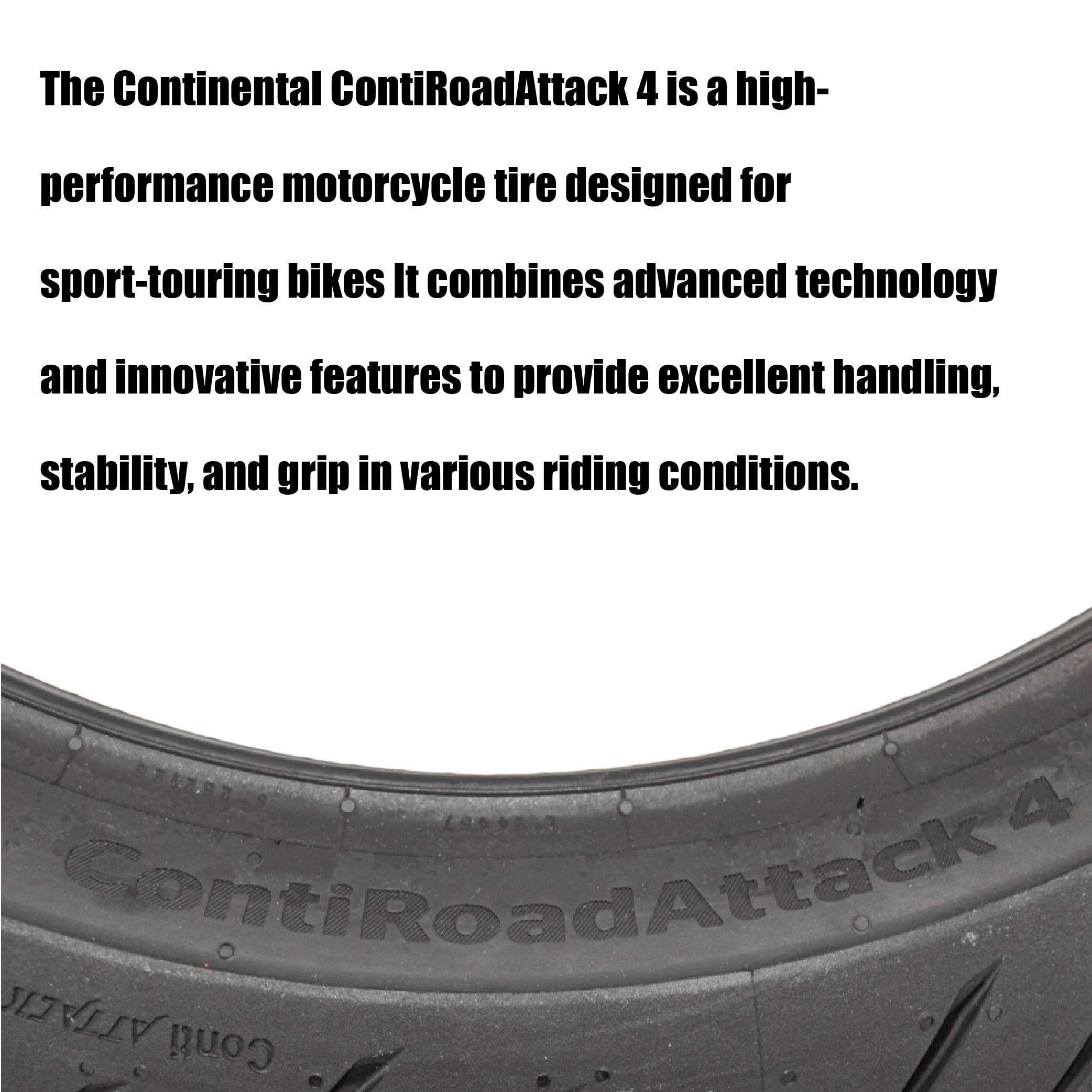 CONTI ROAD ATTACK 4 190/55ZR17 M/M/C (75W) TL CRA4 REAR TIRE
