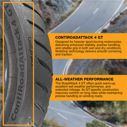 CONTI ROAD ATTACK 4 190/50ZR17 M/C (73W) TL CRA4 GT