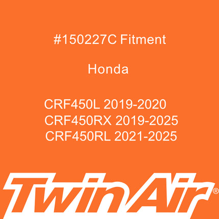 Twin Air PowerFlow Air Filter Kit for Honda Dirt Bikes – Fits CRF450X / CRF450L (2019) – Complete High-Performance Intake System with Cage and Flange(OEM Part # 17213-MEN-A31)