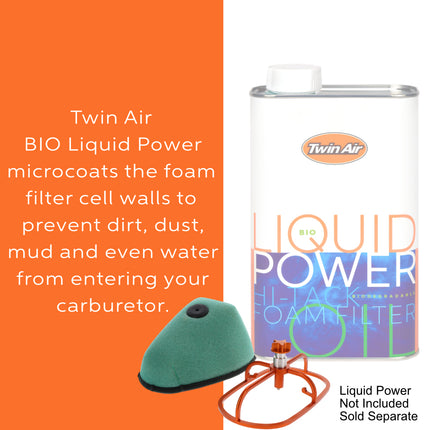 Twin Air PowerFlow Kit for Honda CRF250R CRF250RX 2020–2021 – Includes Pre-Oiled Filter & Cage – OEM Replacement 17213-MKE-A00 – Off-Road Use – Part# 150229C