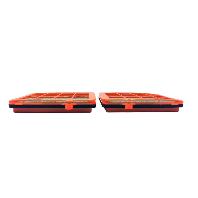 Twin Air Dual-Stage Pre-Oiled Air Filter + Filter Frames for Honda CRF1000L Africa Twin (2016-2019) (2 pcs) - Motorcycle (MX) / Cruiser Bikes - (OEM Part # 17210-MJP-G50, 17212-MJP-G50, 17213-MJP-G50)