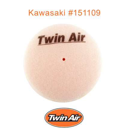 Twin Air Foam Air Filter for Kawasaki - Fits KX 125/250/500 (87-03), KLX 250S (09-20), KLX 250/500 (87-03), KLX 300 R (97-25), KLX 650 A/R (93-96) – Motocross (MX) Foam Filter (OEM Part # 11013-1198)