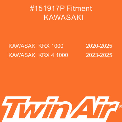 Twin Air PowerFlow Kit for Yamaha YZ450F 2014–2017 – Includes Pre-Oiled Filter & Cage – OEM Replacement 33D-14400-00 – Off-Road Use – Part# 151917P