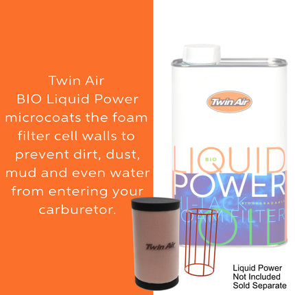 Twin Air PowerFlow Kit for Yamaha YZ450F 2014–2017 – Includes Pre-Oiled Filter & Cage – OEM Replacement 33D-14400-00 – Off-Road Use – Part# 151917P