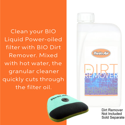 Twin Air Pre-Oiled Air Filter for Yamaha - Fits YZ250FX (15-19), YZ250F (14-18), YZ450FX (17-18), YZ450F (14-17), WR250F(15-18) WR 450F(16-18) – Motocross (MX) Foam Filter (OEM Part # 1SL-14451-00-00)