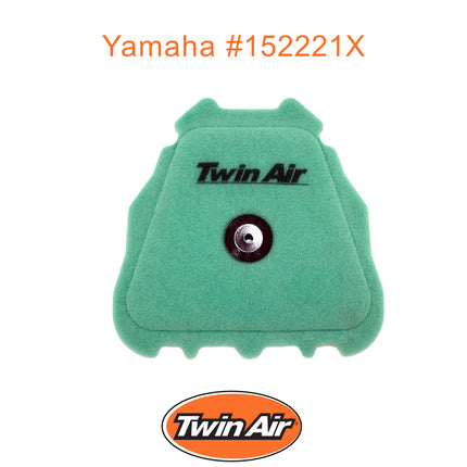 Twin Air Pre-Oiled Air Filter for Yamaha/Fantic - Fits XEF250/450 (23-25), XXF250 (23), XXF250 (23-25), YZ250FX (20-24), YZ250F/450FX (19-23), WR250F (20-24) – Motocross (OEM Part # BR9-14451-00-00)