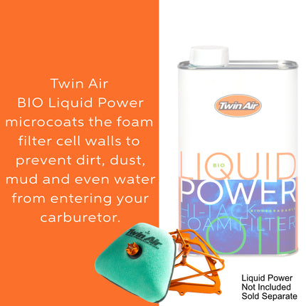 Twin Air PowerFlow Kit for Yamaha YZ250F YZ250FX WR250F 2019–2023 – Includes Pre-Oiled Filter & Cage – OEM Replacement 17190-K95-A21 – Off-Road Use – Part# 152222C