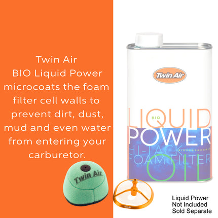 Twin Air PowerFlow Kit Yamaha- FitsYZ250F (2001-2013), YZ450F (2003-2009)  – High Performance Motocross (MX) Foam Filter (OEM Part # 4XM-14451-01-00)