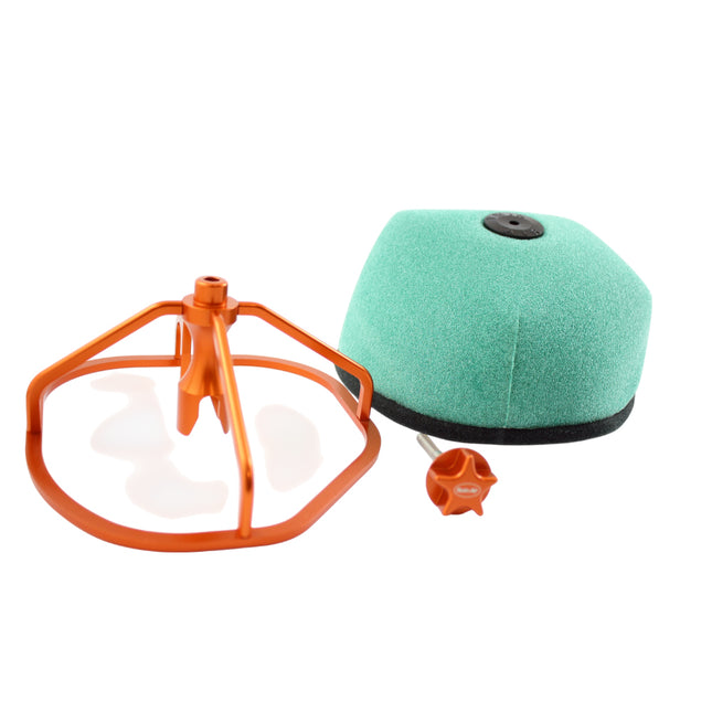 Twin Air PowerFlow Kit for Suzuki Motocross Bikes – Fits RM-Z250 2019–2020, RM-Z450 2018–2020 – Includes High-Flow Dual Stage Foam Air Filter & Aluminum Cage System (OEM Part # 13780-52F00)