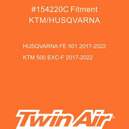 Twin Air PowerFlow Kit for KTM / Husqvarna - fits EXC-F 500 (2017-2023), FE 501 (2017-2023) - High-Performance Engine Protection for Off-Road Motorcycles (MX) (OEM Part # 79006015000)