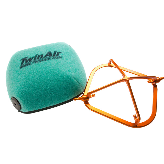 Twin Air PowerFlow Kit for KTM / Husqvarna / GasGas 4-Stroke (incl. Air Filter (FR), Aluminum Cage) fits (Various Models) - Engine Protection for Off-Road Motorcycles (MX) (OEM Part # 79006015000)