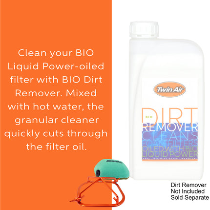Twin Air PowerFlow Kit KTM / Husqvarna / GasGas 2-Stroke (incl. Air Filter, Aluminum Cage) - fits (Various Models) - Engine Protection for Off-Road Motorcycles (MX) (OEM Part # 79206015000)