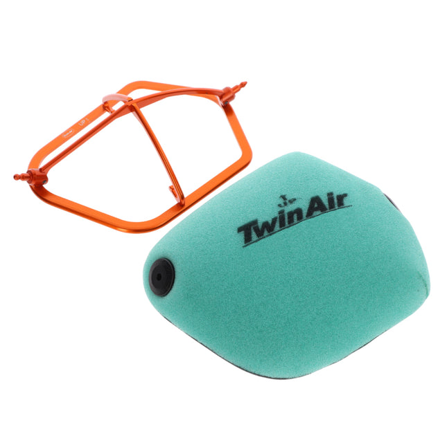 Twin Air PowerFlow Kit KTM/Husqvarna/GasGas (incl. Air Filter & Aluminum Cage) - fits (Various Models) - High-Performance Engine Protection for Off-Road Motorcycles (MX) (OEM Part # A46006015000)