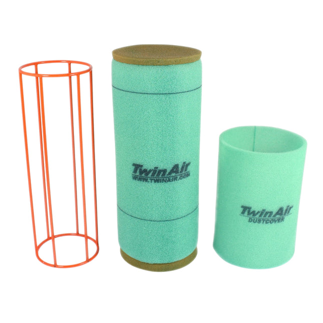 Twin Air Dual Stage Foam Pre-Oiled Air Filter + Cage for Can Am/Arctic Cat/Tracker - Fits (Various Models) - High Performance Engine Protection for UTV's. (OEM Part # 715001454)