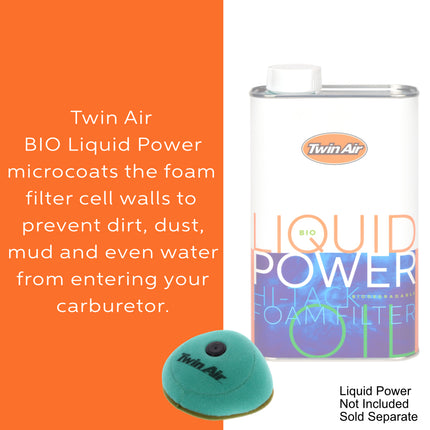 Twin Air Pre-Oiled Foam Air Filter for Beta - Fits 4T RS 500/RR 498/RR 480/RR 450/RR 430/RS 430/RR 400/RR 390/RS 390/RR 350, RR 300 2T, X-Trainer 300 -  Motorcycles (MX)(OEM Part # 031.38.022.82.00)