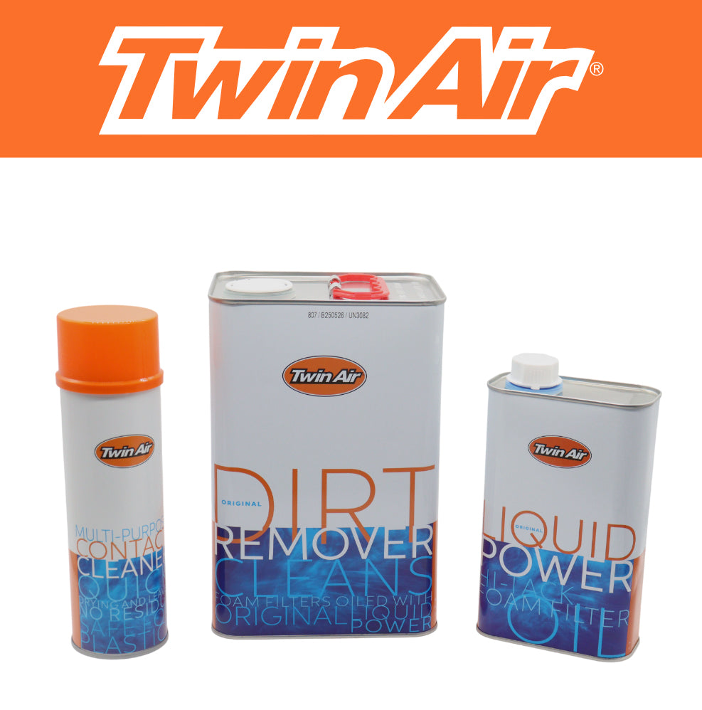 Twin Air Standard Maintenance Kit: Professional-Grade Air Filter Care Solution- Liquid Power Oil/Dirt Remover Cleaner/Cleaning & Oiling Tubs/Contact Cleaner-Essential for MX & Off-Road Performance