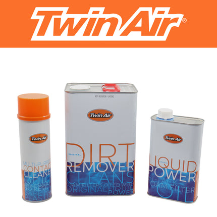 Twin Air Standard Maintenance Kit: Professional-Grade Air Filter Care Solution- Liquid Power Oil/Dirt Remover Cleaner/Cleaning & Oiling Tubs/Contact Cleaner-Essential for MX & Off-Road Performance