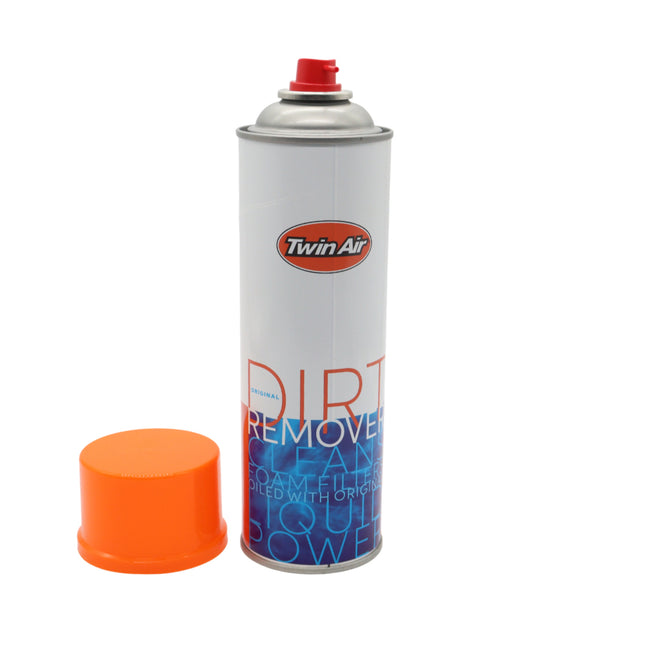 Twin Air Liquid Dirt Remover Spray - 500ml Biodegradable Foam Air Filter Cleaner for Motocross, Dirt Bikes, ATVs & UTVs - Non-Toxic Spray Formula Removes Dirt, Oil & Grime